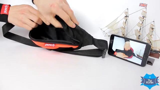 Видеообзор поясной сумки из водоотталкивающей ткани PUNCH BlackOrange смотреть онлайн