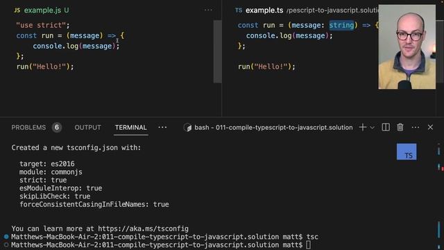 010 Compile TypeScript to JavaScript with the TypeScript CLI смотреть онлайн
