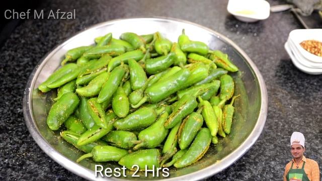10 minutes Achar Recipe|Mirch Ka Achar|Green Chillies Pickle Recipe By Chef M Afzal| смотреть онлайн