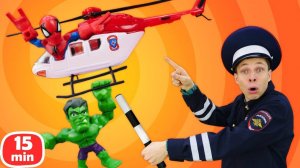 Гонка с погоней и битва за базу! Трансформеры против Десептиконов — Видео для мальчиков про машинки