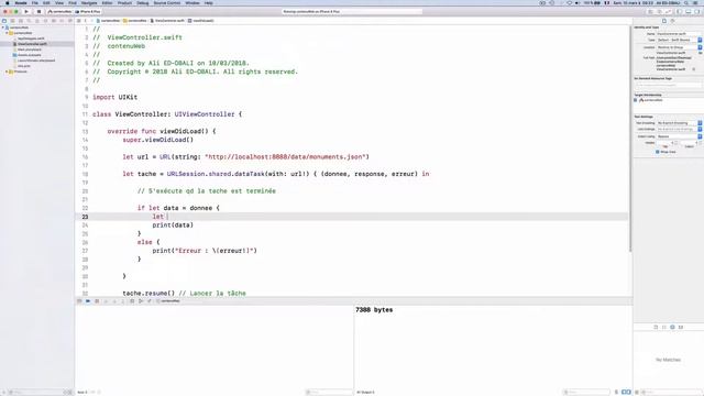 iOS : Accès à un contenu Web : Méthode classique смотреть онлайн