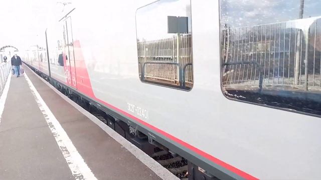 Двойной Электропоезд Ласточка эс2г-024+эс2г-026 Сообщением Тосно Санкт-Петербург Поповка смотреть онлайн