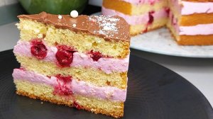 Самый прстой рецепт бисквитного торта с йогуртовым кремом. Йогуртовый крем для торта