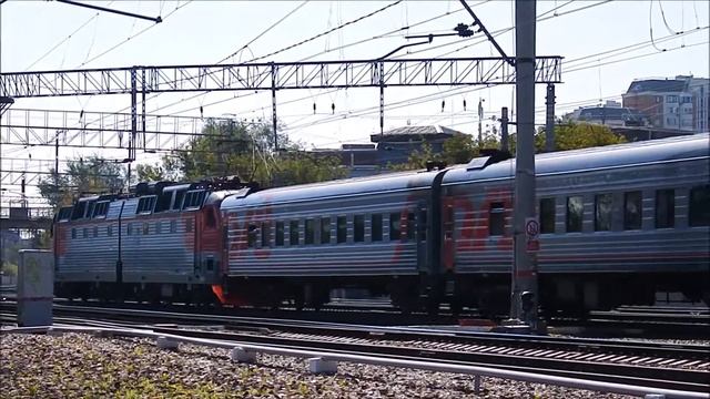 ЧС7-320 с пассажирским поездом №119 Санкт Петербург - Белгород смотреть онлайн