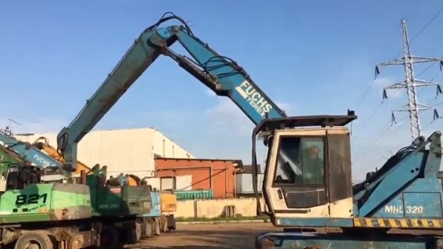 Погрузочная машина TEREX FUCHS MHL 320 Год 2002 смотреть онлайн