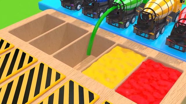 Изучите цвета с помощью 9 уличных транспортных средств и удивите футбольный мяч ролевой игрой смотреть онлайн