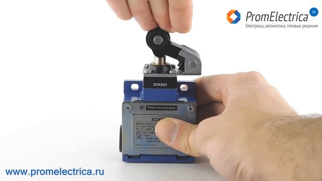 ZCK-D21 Термопластиковый роликовый рычаг горизонтального срабатывания для концевого выключателя XCK смотреть онлайн