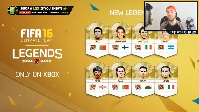 FUT 16 NEW LEGENDS CONFIRMED! + NEW CHEM! - FT. LEGEND BEST, GATTUSO & GIGGS - FIFA 16 Ultimate Tea смотреть онлайн