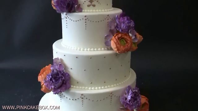 Damask Wedding Cake with Bird Topper смотреть онлайн
