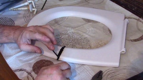 Ремонт сидушки унитаза