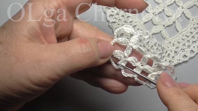 Beautiful motif for tablecloth Красивый мотив для каймы на скатерть смотреть онлайн