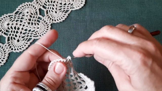 Квадрат для скатерти крючком.МК Соединение мотивов. смотреть онлайн