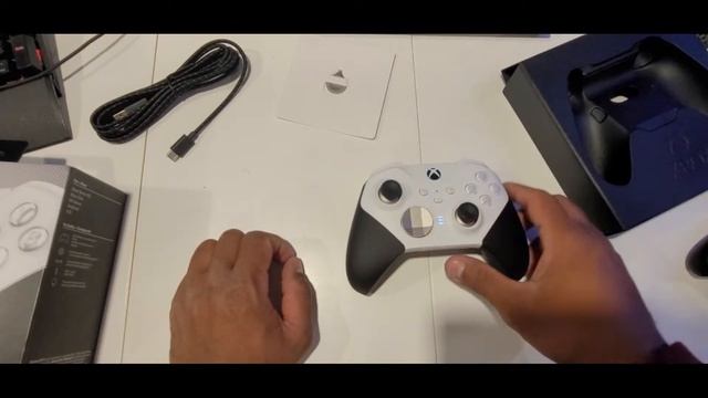 unboxing Xbox control ELITE series 2 Blanco En Español смотреть онлайн