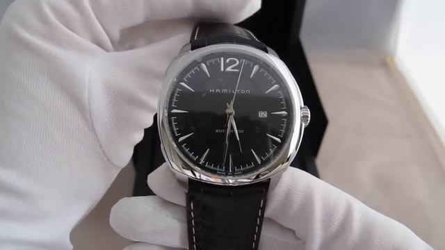 Обзор мужских наручных часов Hamilton Jazzmaster Cushion H36515535 смотреть онлайн