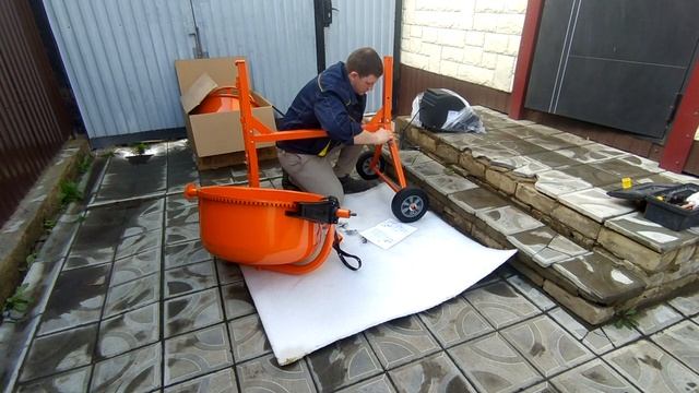 МЕШАЛЫЧ С180.Как собрать бетономешалку по инструкции.Обзор. смотреть онлайн