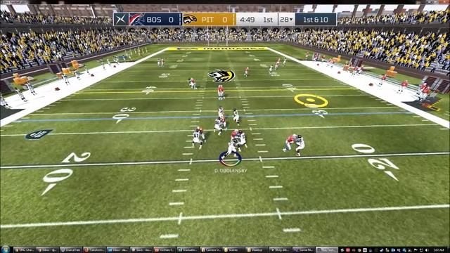 Axis Football 18 Gameplay - QB Pocket Movement смотреть онлайн