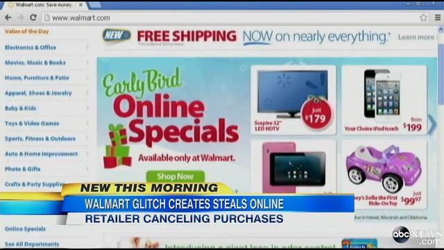 Walmart Glitch Causes Website to Seriously Roll Back Prices смотреть онлайн