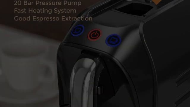 Mini Espresso Coffee Machine 20 Bar Capsules Maker Designed for Nespresso Original Capsules смотреть онлайн