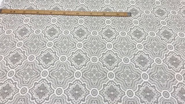 Рогожка Премиум "Серо-бежевая розетка", ш.1.5м, хлопок-100%, 200гр/м.кв АРТ.9442 смотреть онлайн