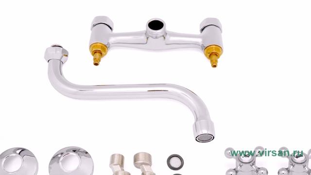 Смеситель настенный SAS 7006-1 (H508) 1/2" смотреть онлайн