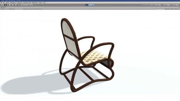 3D model. Chair B.