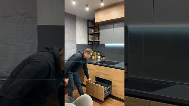 Кухня с фасадами МДФ крашенный смотреть онлайн