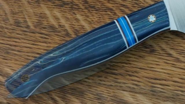 Универсальный кухонный нож Yuriko Knives, сталь Cor-X, рукоять микарта CrazyFiber смотреть онлайн