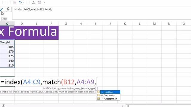 Index Match Formula | How to use Excel Index Match | смотреть онлайн
