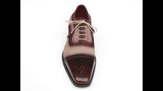 Paul Parkman Captoe Oxfords Bordeaux, Beige смотреть онлайн