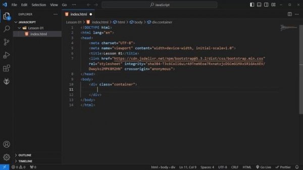 JavaScript: Базовый курс для фронтенд-разработчиков. Урок 01 - Введение в JavaScript