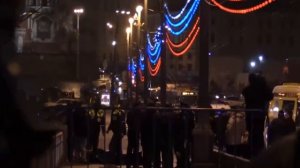 Убийство Бориса Немцова: видео с места убийства / МОСКВА
