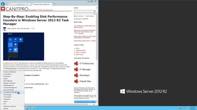 Enable Disk Performance Counters in Windows Server 2012 R2 Essentials Task Manager смотреть онлайн