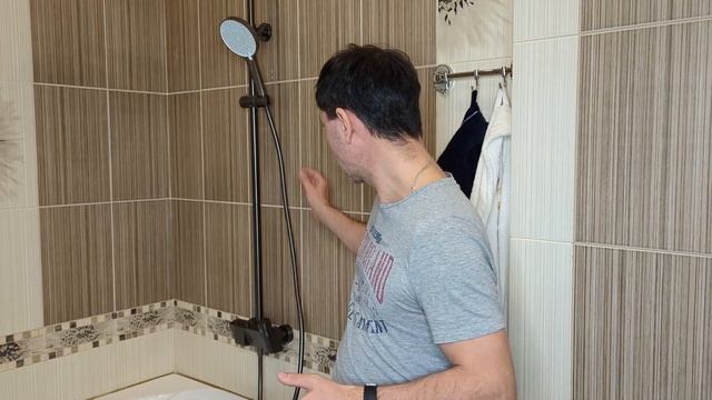 Душевая система с тропическим душем Calypso CS24121-9 gunmetal краткий обзор основных функций смотреть онлайн