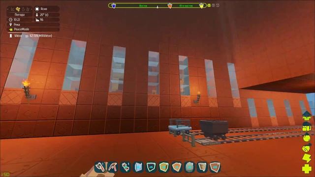 PixARK №23 Рельсы, вагонетки + плавильня = эффективный рудник. Часть 2. смотреть онлайн