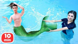 Проходим испытание русалки Барби! Игры в куклы для девочек – ищем игрушки вместе с Тойклаб