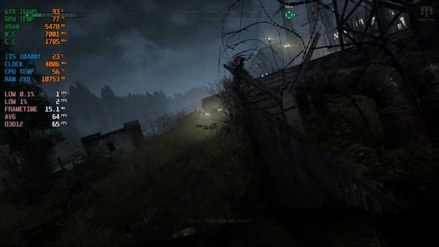 Chernobylite | GTX 1660 Super | i5 10400f | Benchmark смотреть онлайн
