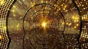 Футаж - Золотая сцена