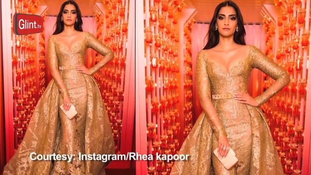 Sonam Kapoor mesmerises again at Cannes with her shimmery golden look смотреть онлайн