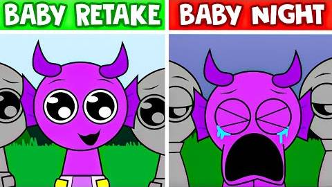 Incredibox Sprunki RETAKE BABIES [БОНУС] - Обычная VS Ночная версия смотреть онлайн