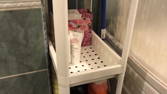 Стойка с полками в ванную комнату. смотреть онлайн