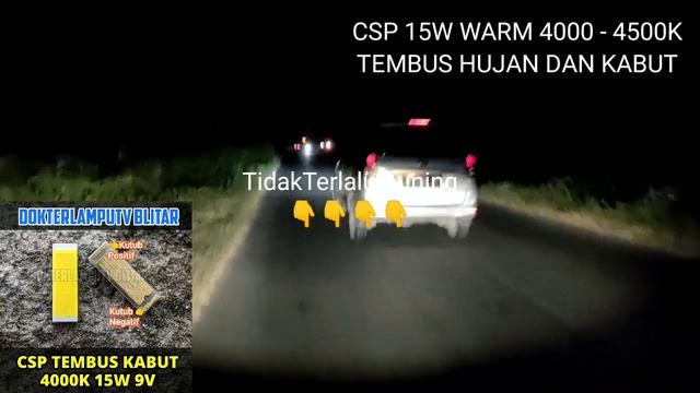 CSP RZX1860 WARM 4000-4500K 9V 15W TEST DRIVE , Untuk Servis Led Daymaker RTD Projie Dll