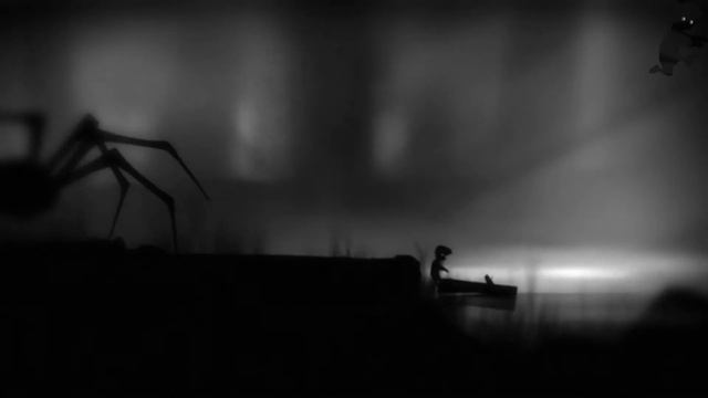 Limbo Прохождение - Скидываем камень на паука смотреть онлайн