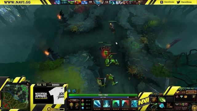 NaVi Dendi играет на Morphling + Commentary смотреть онлайн