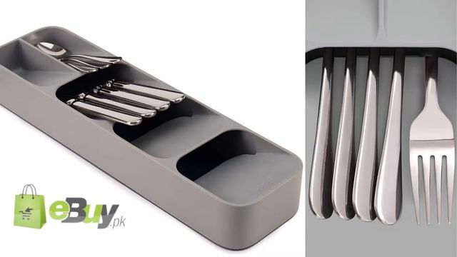 Compact Cutlery Organizing Tray Spoon Fork Drawer Organizer Online In Pakistan смотреть онлайн