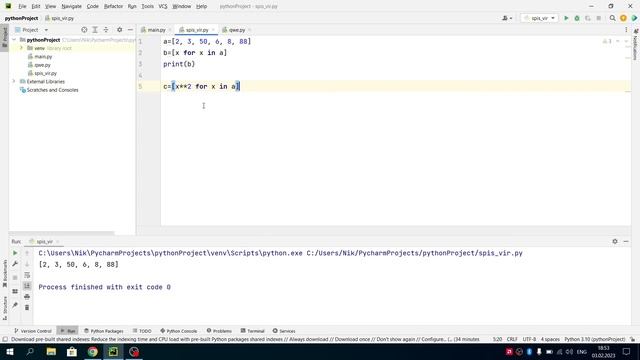 Код будущего class_2.8. Списочные выражения в Питон (Пайтон) смотреть онлайн