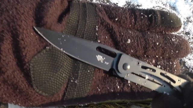 Компактный, стальной нож Sanrenmu SRM 717 смотреть онлайн