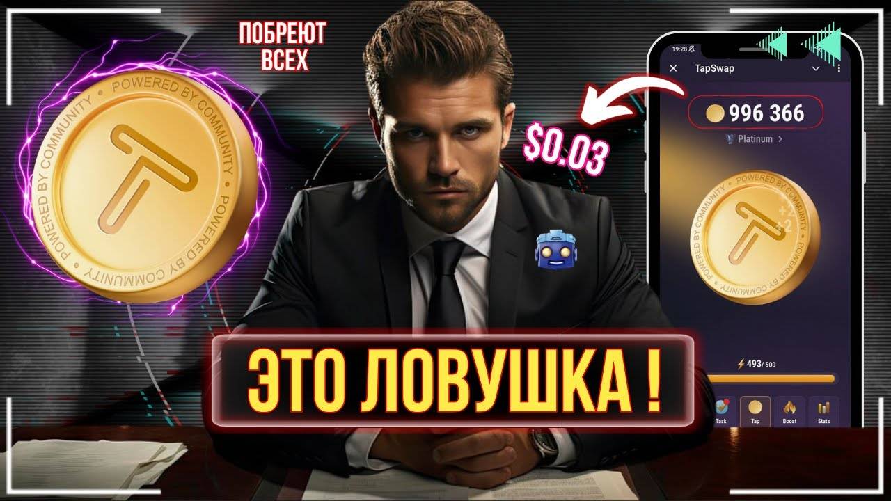 TapSwap - ЛИСТИНГ НЕ СКОРО \ ЭТО ИДЕАЛЬНАЯ 