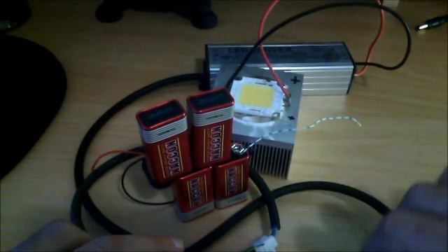 100w LED chip on 9v Batteries смотреть онлайн