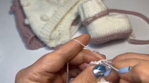 Пинетки легкая кружевная обвязка