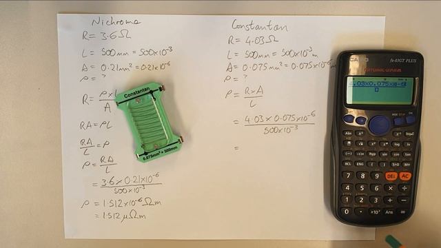 How to Calculate the Resistivity of a Material Part 2: Constantan смотреть онлайн